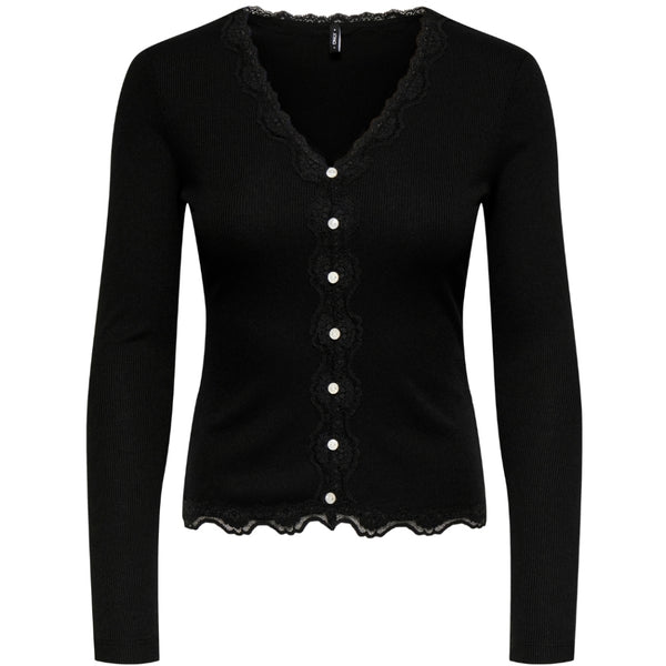 ONLY ONLY DAM BLOUS ONLENEA Blouse Black Pearl buttons