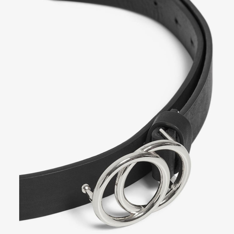 ONLY ONLY DAM FAUX LÄDER BÄLTE ONLRASMI Belts BLACK/SHINY SILVER BUCKLE