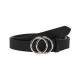 ONLY ONLY DAM FAUX LÄDER BÄLTE ONLRASMI Belts BLACK/SHINY SILVER BUCKLE