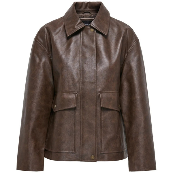 ONLY ONLY DAM JAKKE ONLJASMIN Jacket Bitter Chocolate