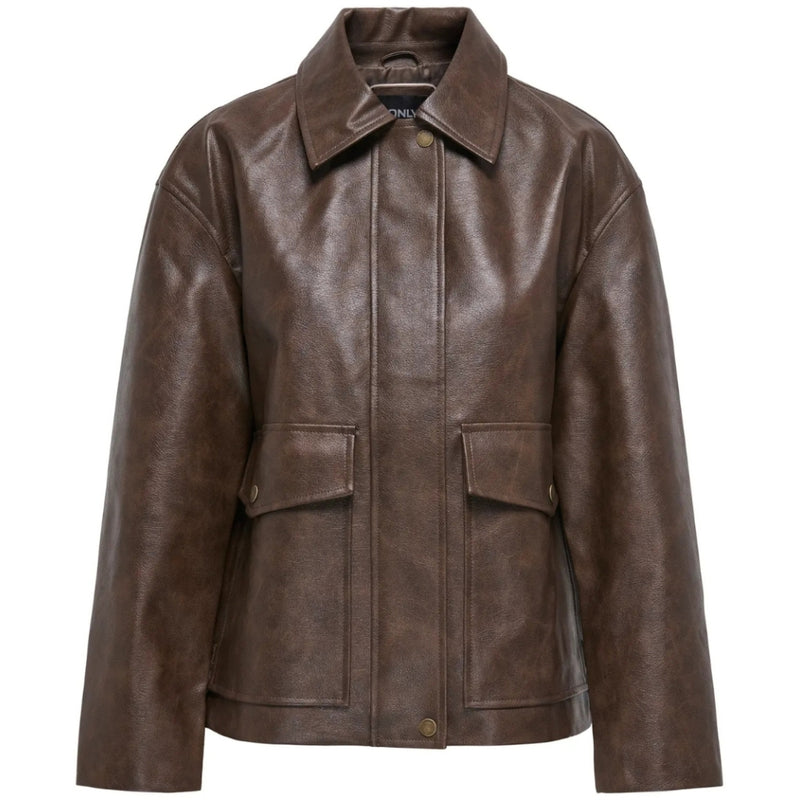 ONLY ONLY DAM JAKKE ONLJASMIN Jacket Bitter Chocolate