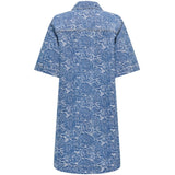 ONLY ONLY DAM KLÄNNING ONLBELLE Dress Medium Blue Denim Flower