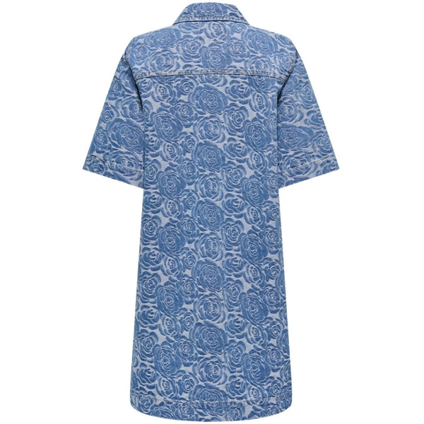 ONLY ONLY DAM KLÄNNING ONLBELLE Dress Medium Blue Denim Flower