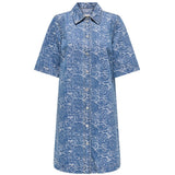 ONLY ONLY DAM KLÄNNING ONLBELLE Dress Medium Blue Denim Flower