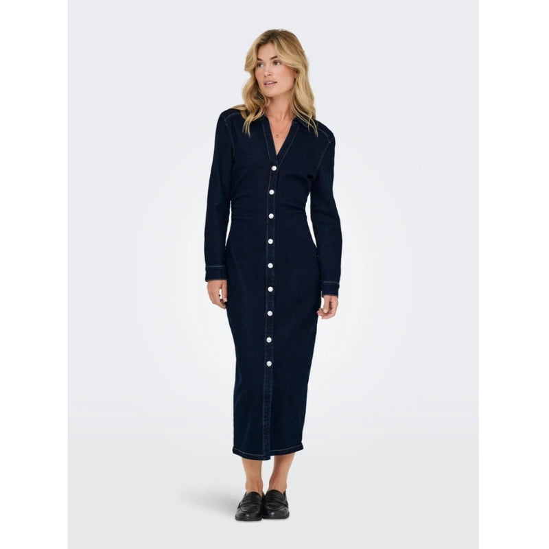 ONLY ONLY DAM KLÄNNING ONLCAITLIN Dress Dark Blue Denim