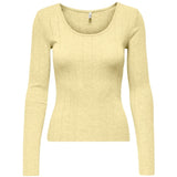 ONLY ONLY DAM LÅNGÄRMAD TOPP ONLTENNA LS Tee Pastel Yellow