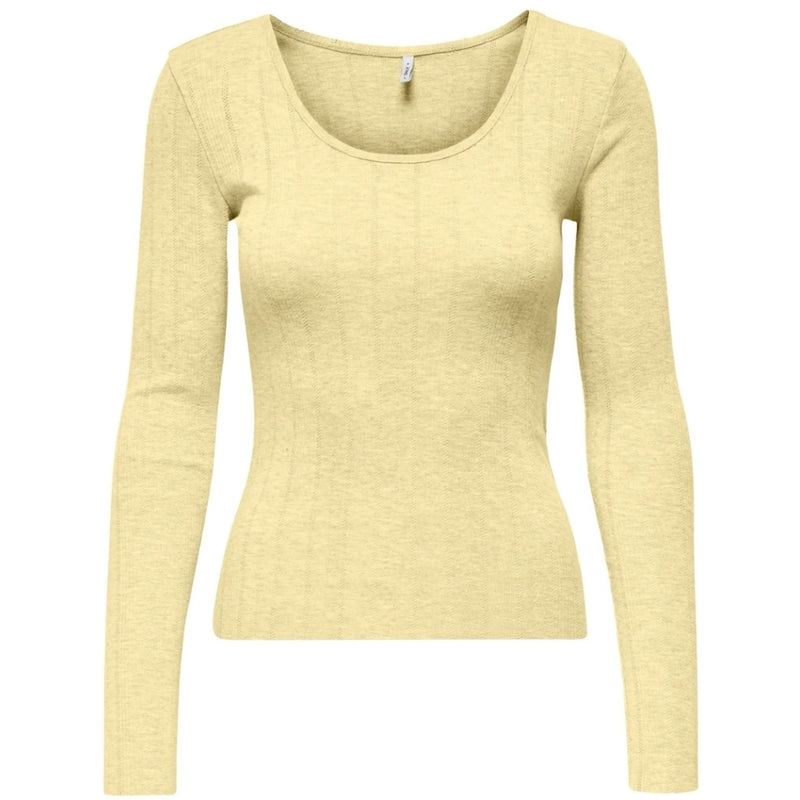 ONLY ONLY DAM LÅNGÄRMAD TOPP ONLTENNA LS Tee Pastel Yellow