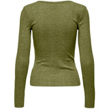 ONLY ONLY DAM LÅNGÄRMAD TOPP ONLTENNA LS Tee Peat Moss