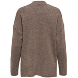 ONLY ONLY DAM STICKAD TRÖJA ONLHAZEL Knit Brown Lentil MELANGE