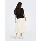 ONLY ONLY DAM STICKAD TRÖJA ONLVENICE Knit Black White Pearls