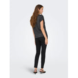 ONLY ONLY DAM TOPP ONLMOSTER Top Black Silver lurex