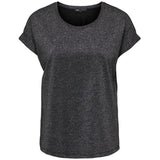 ONLY ONLY DAM TOPP ONLMOSTER Top Black Silver lurex