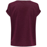 ONLY ONLY DAM TOPP ONLMOSTER Top Chocolate Truffle Chocolate truffle lurex