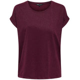 ONLY ONLY DAM TOPP ONLMOSTER Top Chocolate Truffle Chocolate truffle lurex