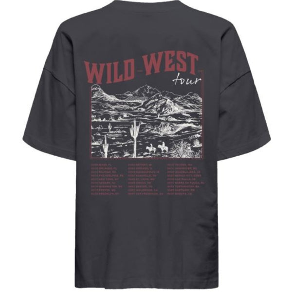 ONLY ONLY DAM TOPP ONLVIVVI T-shirt Black Wild West Tour