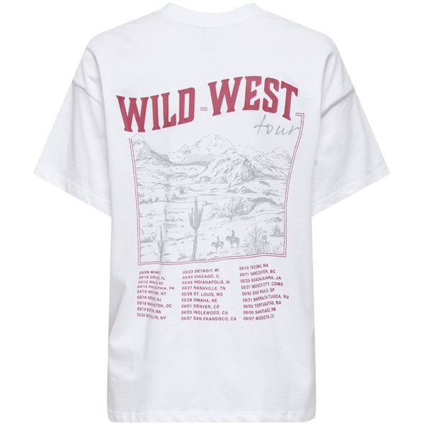 ONLY ONLY DAM TOPP ONLVIVVI T-shirt Bright White Wild West Tour