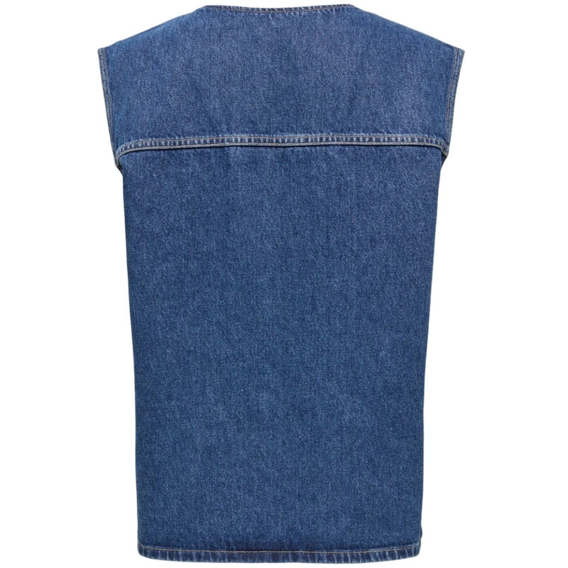 ONLY ONLY DAM VÄST ONLDORSE Vest Medium blue denim