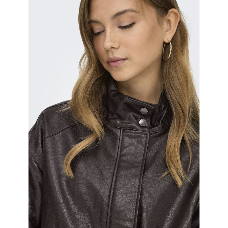 ONLY ONLY Dam Jacka Julia Bomber Jacket Chocolate Torte