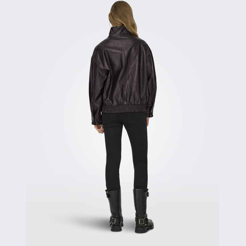 ONLY ONLY Dam Jacka Julia Bomber Jacket Chocolate Torte
