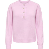 ONLY ONLY Dam Kardigan ONLMacey Knit Bonbon Heart Buttons / Melange