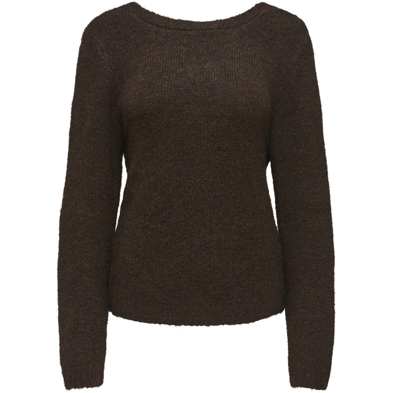 ONLY ONLY Dam Pullover ONLZaggie Knit Seal Brown