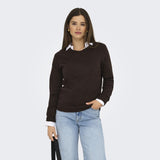 ONLY ONLY Dam Tröja ONLRica Pullover Chocolate Torte W. MELANGE