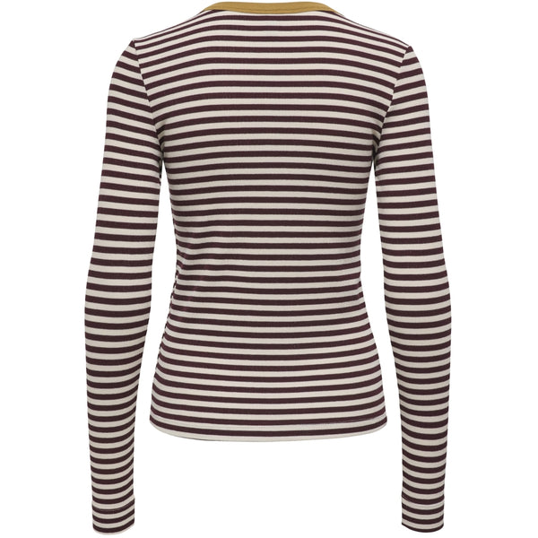 ONLY ONLY Dam topp ONLElene Top Decadent Chocolate Rue Birch Woodthrus