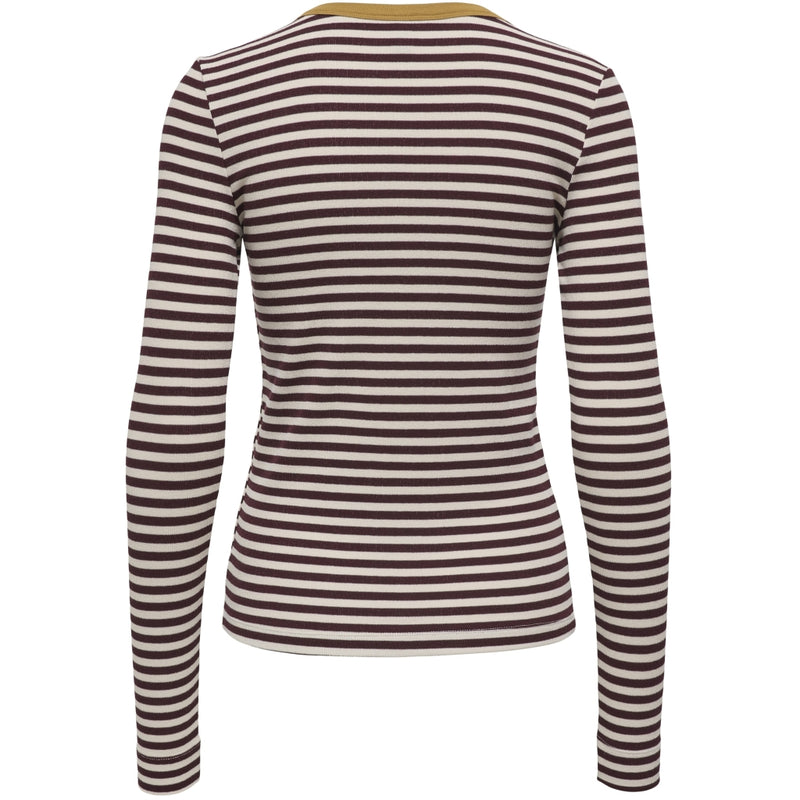 ONLY ONLY Dam topp ONLElene Top Decadent Chocolate Rue Birch Woodthrus