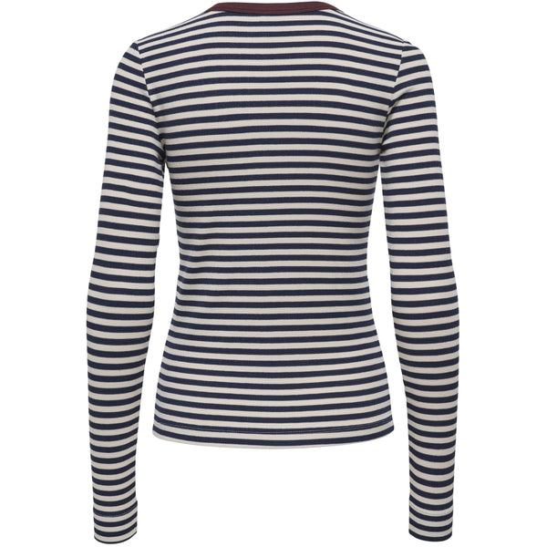 ONLY ONLY Dam topp ONLElene Top Naval Academy Neo Birch Decadent Cho