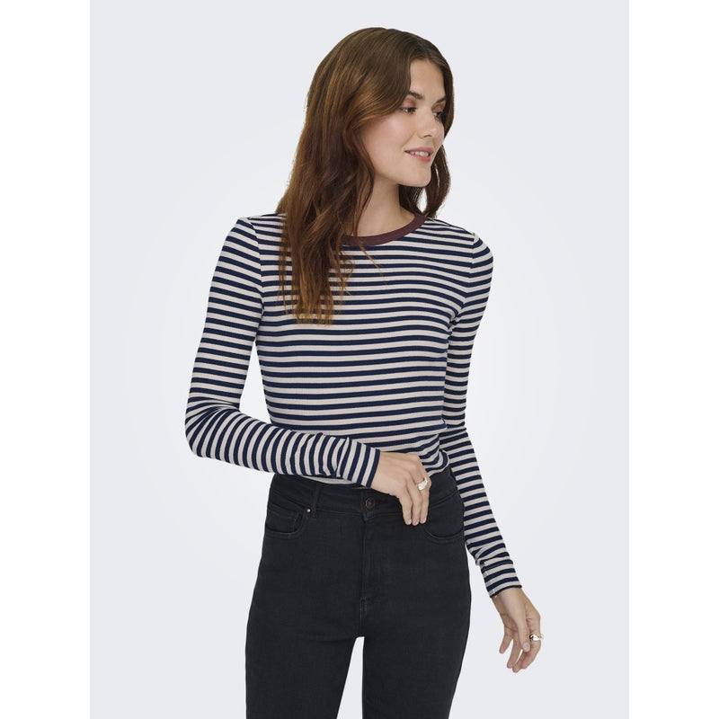 ONLY ONLY Dam topp ONLElene Top Naval Academy Neo Birch Decadent Cho