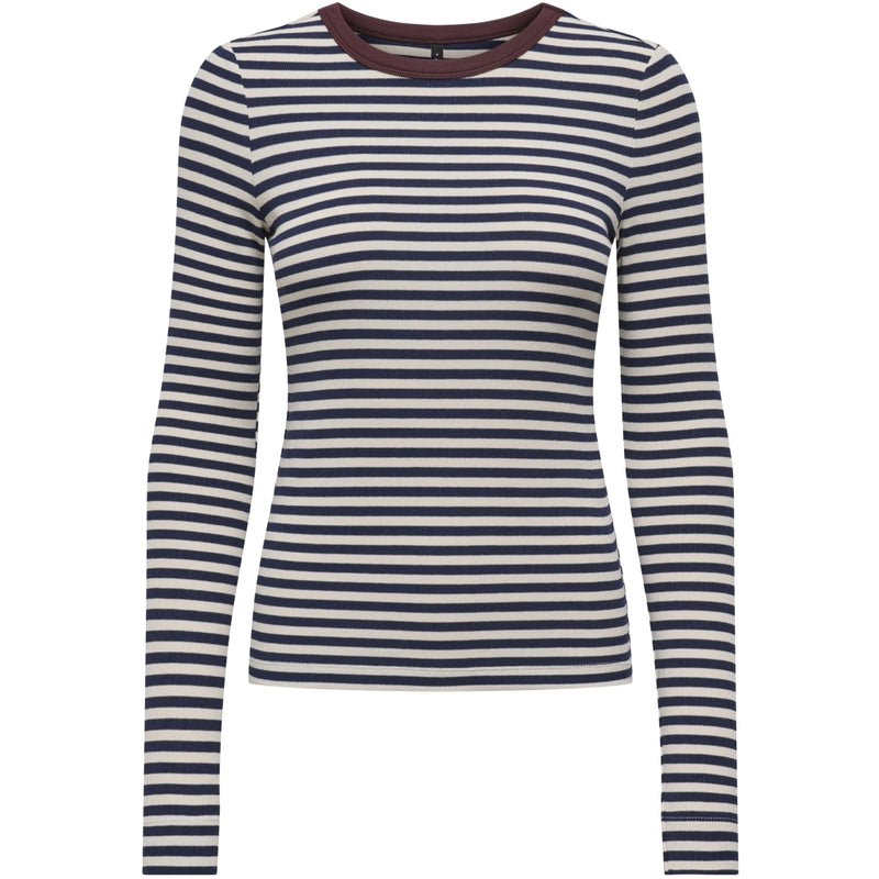 ONLY ONLY Dam topp ONLElene Top Naval Academy Neo Birch Decadent Cho