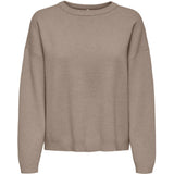 ONLY ONLY Dam tröja ONLIbi Knit Mocha Meringue MELANGE