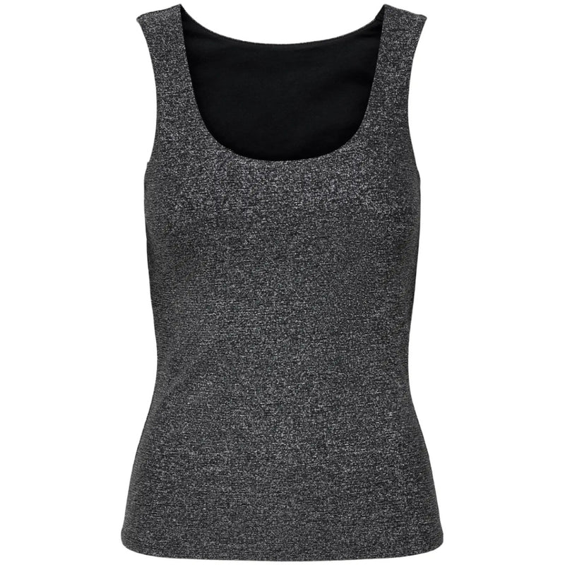 ONLY ONLY KVINNA TOPP ONLEA Top Black Silver Glitter