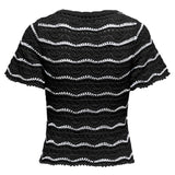 ONLY ONLY dam blus ONLANNASOFIA Restudsalg Black Stripes Cloud Dancer