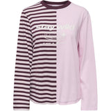 ONLY ONLY dam blus ONLAVA Blouse Chalk Pink WINDSOR WINE STRIPES/ CD TEXT