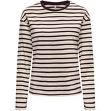 ONLY ONLY dam blus ONLNEW LS Tee Birch Winetasting + winetasting neckline