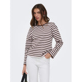 ONLY ONLY dam blus ONLNEW LS Tee Black Coffee Orchid pink + Cloud dancer