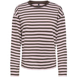 ONLY ONLY dam blus ONLNEW LS Tee Black Coffee Orchid pink + Cloud dancer
