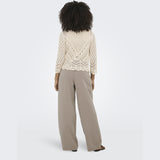 ONLY ONLY dam byxor ONLHATTIE Pant Taupe Gray MELANGE