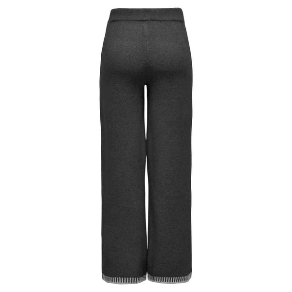 ONLY ONLY dam byxor ONLSILMA Pant Dark Grey Melange Light Grey Melange