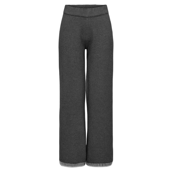 ONLY ONLY dam byxor ONLSILMA Pant Dark Grey Melange Light Grey Melange