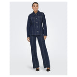 ONLY ONLY dam jacka ONLELLE Jacket Dark Blue Denim Detail RINSE
