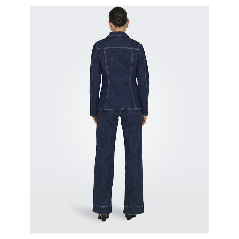 ONLY ONLY dam jacka ONLELLE Jacket Dark Blue Denim Detail RINSE