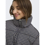 ONLY ONLY dam jacka ONLSERENA Jacket Chipmunk BLUE AND OFF WHITE CHECK