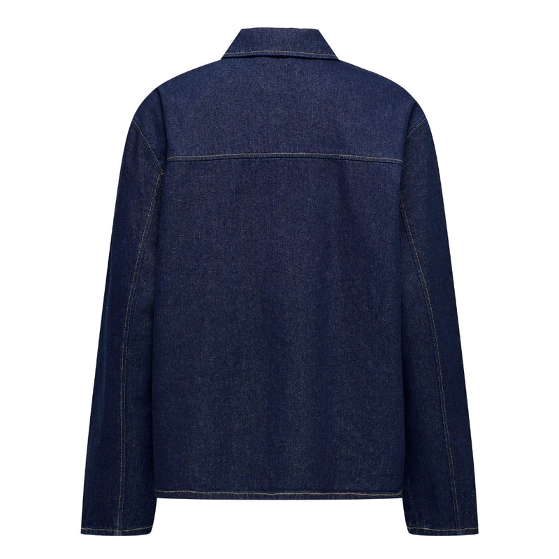 ONLY ONLY dam jacka ONLTHILLE Jacket Dark Blue Denim Rinse