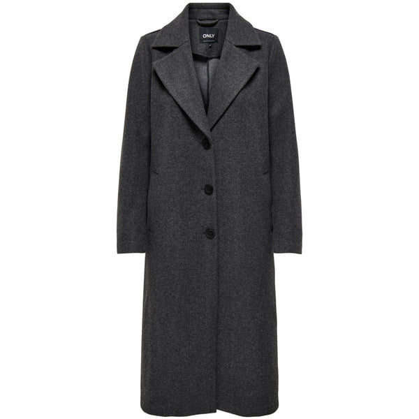 ONLY ONLY dam kappa ONLEMMA Coat Dark grey melange