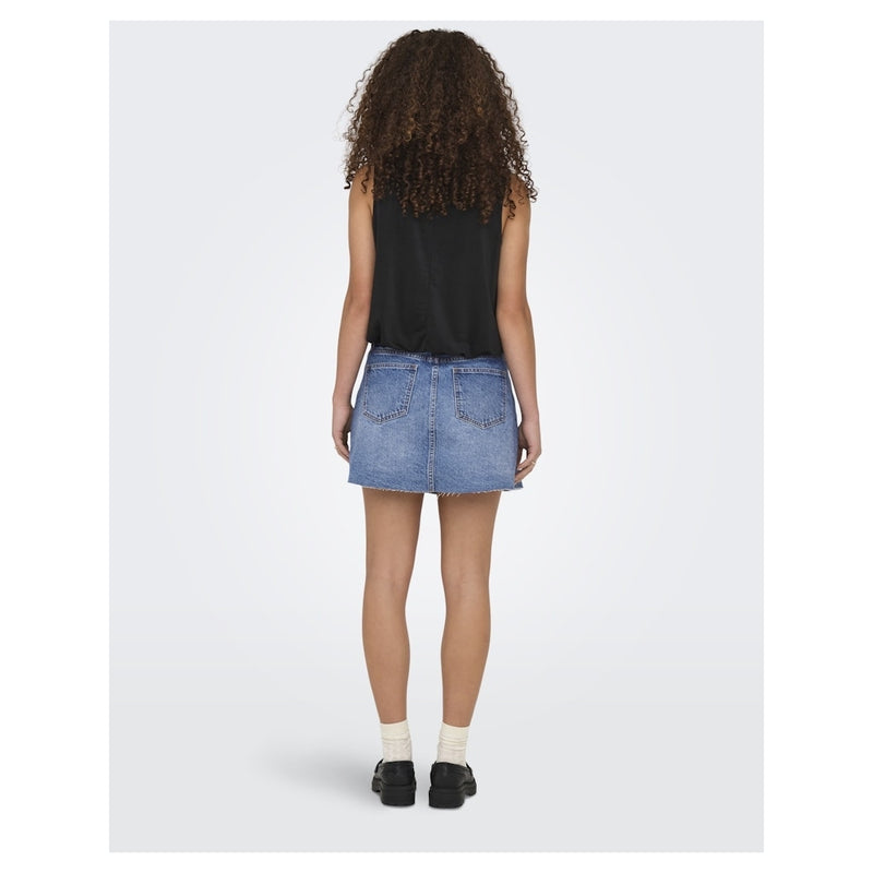 ONLY ONLY dam kjol ONLKADIE Skirt Light Blue Denim