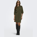 ONLY ONLY dam klänning ONLALIVIA Dress Beech Dtm Button/Melange