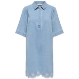 ONLY ONLY dam klänning ONLBELLE Dress Light Blue Denim