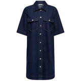 ONLY ONLY dam klänning ONLBELLE Dress Dark Blue Denim Rinse